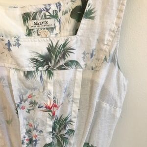 MALVIN Hamburg-Germany linen floral dress size 10